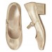 Childrens Place Gold Girls Jewelled Metallic Heel Shoes.